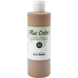 Plus Color Acrylverf, lichtbruin, 250 ml/ 1 fles [HOB-39403]