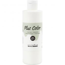 Plus Color Acrylverf, off-white, 250 ml/ 1 fles [HOB-39437]