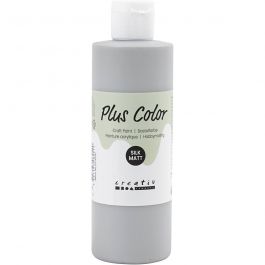 Plus Color Acrylverf, rain grey, 250 ml/ 1 fles [HOB-39440]