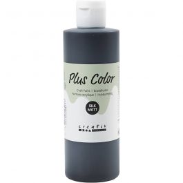Peinture Acrylique Plus Color, noir, 250 ml/ 1 flacon [HOB-39442]