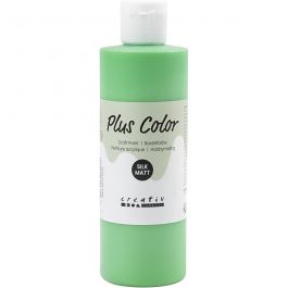 Plus Color Acrylverf, bright green, 250 ml/ 1 fles [HOB-39476]