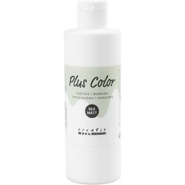 Plus Color Acrylverf, wit, 250 ml/ 1 fles [HOB-39477]