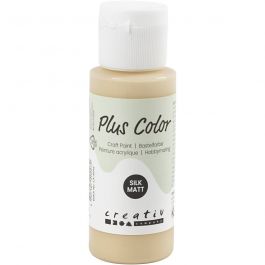 Plus Color Acrylverf, ivory beige, 60 ml/ 1 fles [HOB-39605]