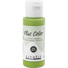Plus Color Acrylverf, leaf green, 60 ml/ 1 fles [HOB-39608]