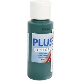 Plus Color Acrylverf, donkergroen, 60 ml/ 1 fles [HOB-39612]