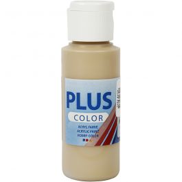 Plus Color Acrylverf, dark beige, 60 ml/ 1 fles [HOB-39655]