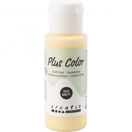 Plus Color Acrylverf, lichtgeel, 60 ml/ 1 fles [HOB-39663]