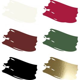 Peinture Acrylique Plus Color, couleurs de noël, 6x60 ml/ 1 Pq. [HOB-39696]