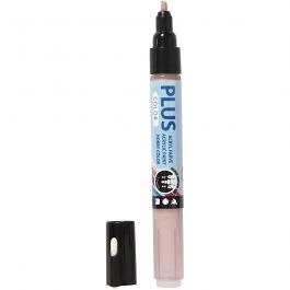 Plus Color Marker, L: 14,5 cm, lijndikte 1-2 mm, dusty rose, 5,5 ml, 1 stuk [HOB-39820]
