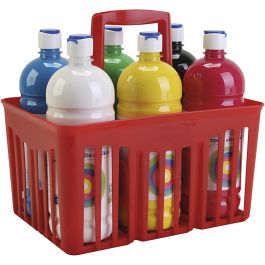Peinture à la détrempe Mate, mate, ass. de couleurs, 6x1000 ml/ 1 Pq. [HOB-642198]
