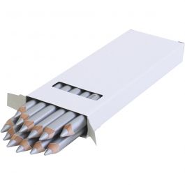 Crayons de Couleur Jumbo edu, ép. 10 mm, mine 6,25 mm, argent, 12 pièces/ 1 Pq. [HOB-408088]