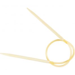 Aiguilles à tricoter circulaires, L : 40 cm, dim. 5 mm, 1 pièce [HOB-422730]