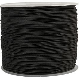 Cordon élastique, ép. 1 mm, noir, 250 m/ 1 rouleau [HOB-41035]