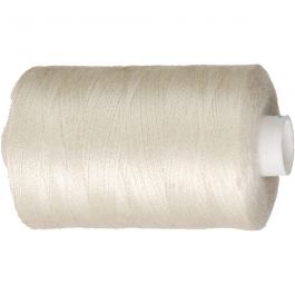 Fil à Coudre, blanc cassé, 1000 m/ 1 rouleau [HOB-41214]