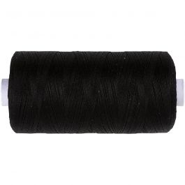 Fil à Coudre, noir, 1000 m/ 1 rouleau [HOB-41300]