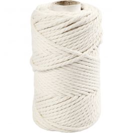 Cordon pour macramé, L : 55 M, d 4 mm, blanc cassé, 330 gr/ 1 rouleau [HOB-414750]