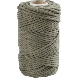 Cordon pour macramé, L : 55 M, d 4 mm, vert mousse, 330 gr/ 1 rouleau [HOB-414753]