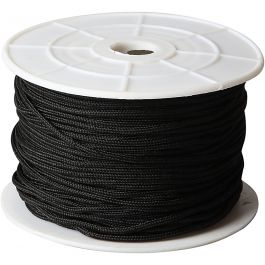 Polyester Koord, dikte 1,8 mm, zwart, 50 m/ 1 rol [HOB-41578]