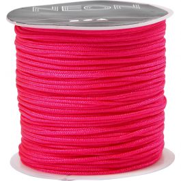 Macramé Koord, dikte 1 mm, neon roze, 28 m/ 1 rol [HOB-41721]