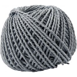 Ficelle de Papier, ép. 2,5-3 mm, bleu clair, 150 gr, 40 m/ 1 boule [HOB-41729]