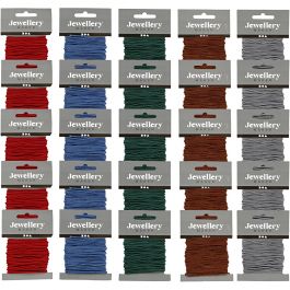 Macramé Koord, dikte 2 mm, diverse kleuren, 5x5 doos/ 1 doos [HOB-41758]