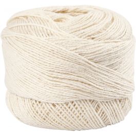 Mercerised Katoengaren, off-white, 20 gr/ 1 bol [HOB-42129]