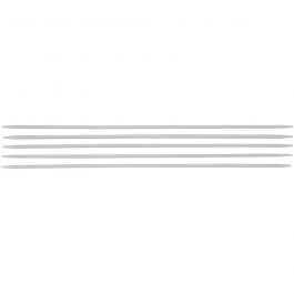 Sokken breinaalden, L: 20 cm, afm 2,5 mm, 1 set [HOB-42238]