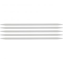 Sokken breinaalden, L: 20 cm, afm 6 mm, 1 set [HOB-42263]