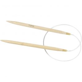 Aiguilles à tricoter circulaires, L : 60 cm, dim. 7 mm, 1 pièce [HOB-42277]