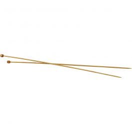 Aiguilles à tricoter, L : 35 cm, dim. 3 mm, 1 paire [HOB-42281]