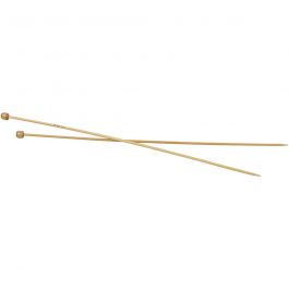 Aiguilles à tricoter, L : 35 cm, dim. 3,5 mm, 1 paire [HOB-42282]