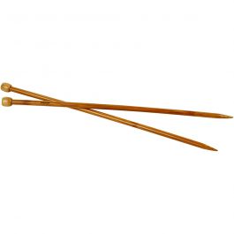 Aiguilles à tricoter, L : 35 cm, dim. 8 mm, 1 paire [HOB-42290]