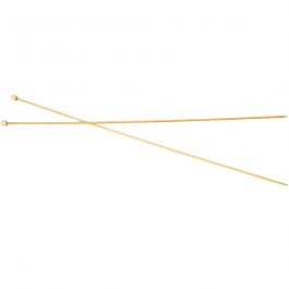 Aiguilles à tricoter, L : 35 cm, dim. 2,5 mm, 1 paire [HOB-42299]