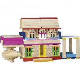 Blocs de construction en bois VIGA , dim. 10cm, 1000 morceaux/ 1 Pq. [HOB-907690]