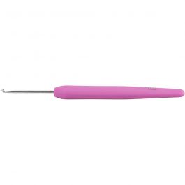 Crochet, dim. 2,5, L : 13,3 cm, dim. 2,5 mm, rose clair, 1 pièce [HOB-42381]