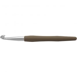 Crochet, dim. 8, L : 14,5 cm, dim. 8 mm, brun, 1 pièce [HOB-42387]