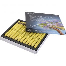 Pastels à la cire aquarellables, jaune, 12 pièces/ 1 Pq. [HOB-427313]