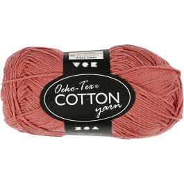 Fil de coton, dim. 8/4, L : 170 M, terre brulée, 50 gr/ 1 boule [HOB-431130]