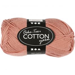 Fil de coton, dim. 8/4, L : 170 M, rose antique, 50 gr/ 1 boule [HOB-431150]
