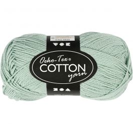 Katoengaren, afm 8/4, L: 170 M, mint groen, 50 gr/ 1 bol [HOB-431210]