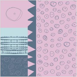 Stof, B: 145 cm, 140 gr, lichtrood, 1 str.m [HOB-443110]