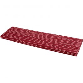 Stof, B: 145 cm, 140 gr, rood/wit, 10 m/ 1 rol [HOB-44319]