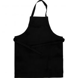 Tablier, L : 70 cm, L : 55 cm, dim. 7-12 ans, 210 gr, noir, 1 pièce [HOB-44589]
