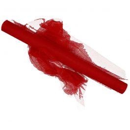Tulle, L: 50cm, rouge, 5 m/ 1 rouleau [HOB-44615]