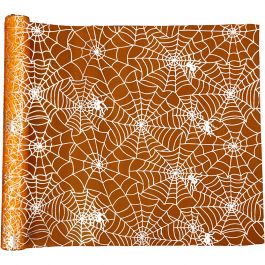 Tafelloper, L: 3,5 M, B: 29 cm, oranje, 1 rol [HOB-44648]