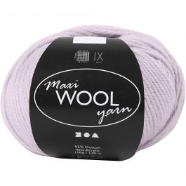 Pelotes de Laine, L : 125 M, dusty rose, 100 gr/ 1 boule [HOB-447404]