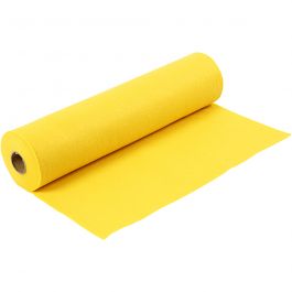 Hobbyvilt, B: 45 cm, dikte 1,5 mm, 180-200 gr, geel, 5 m/ 1 rol [HOB-45004]