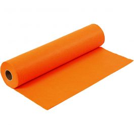 Hobbyvilt, B: 45 cm, dikte 1,5 mm, 180-200 gr, oranje, 5 m/ 1 rol [HOB-45006]