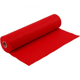 Hobbyvilt, B: 45 cm, dikte 1,5 mm, 180-200 gr, rood, 5 m/ 1 rol [HOB-45012]
