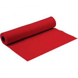 Feutrine synthétique, L: 90cm, ép. 1,5 mm, rouge, 5 m/ 1 rouleau [HOB-45027]